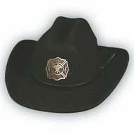 black cowboy hat on a white background