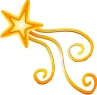 Shooting Star Clip Art drawing