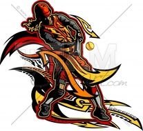 Softball Logo Clip Art N4