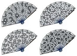 four gray fans as a picture for clipart