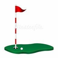 Golf Flag Clip Art N24