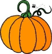 Pumpkin as a graphic illustration