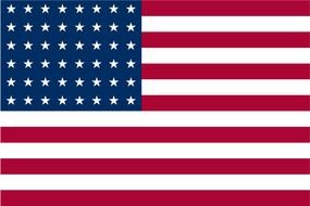 US Flag During drawing