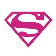Pink Superman Logo N2