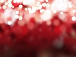 shiny red christmas lights as picture for clipart