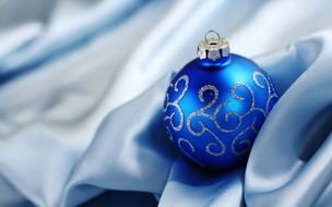 blue Christmas ornament