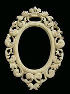 clipart of the Wood Carving Mirror Frame