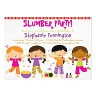 Girls Slumber Party Invitations