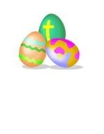 Easter Egg Hunt Clip Art drawing