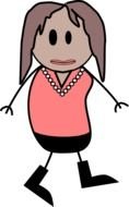 scary woman as a graphic image
