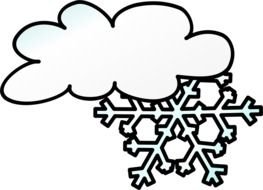 Clip art of Snow Storm icon