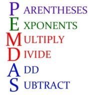 Order Of Operations PEMDAS N2