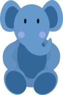 Baby Elephant Clip Art N34