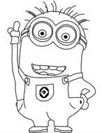 Minion Coloring Pages drawing