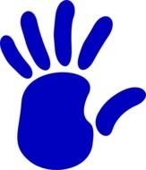 Hand Print Clip Art N32