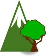 Forested Mountain drawing