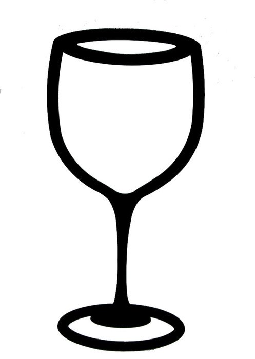 Clip art of White Wine Glass