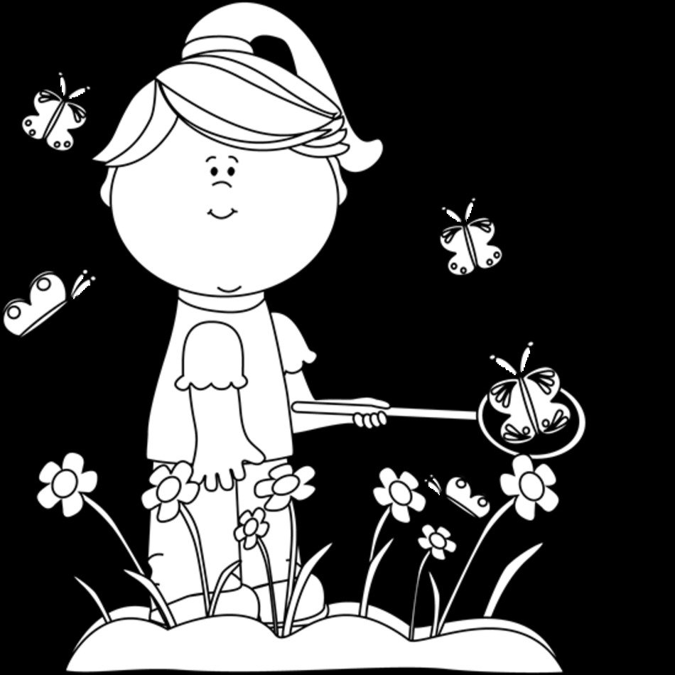 Spring Clip Art Black And White N3