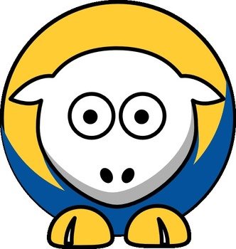 Sheep Golden State Warriors Team Colors Clip Art