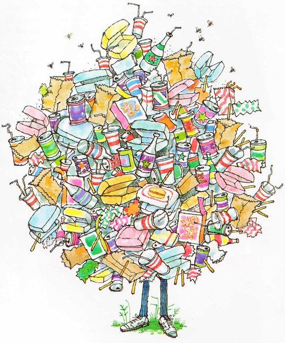 illustration of a tree of many pictures