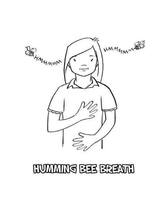 Girl Deep Breath Clip Art