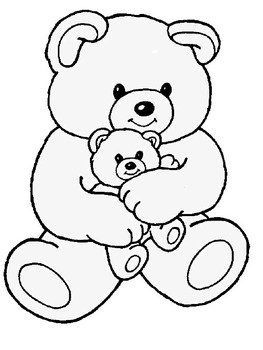 Baby Teddy Bear Coloring Pages