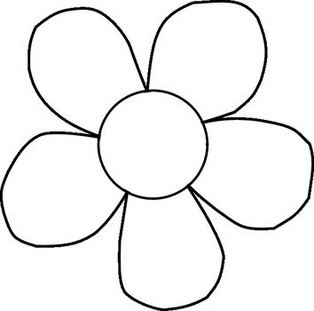 Black And White Flower Clip Art N40