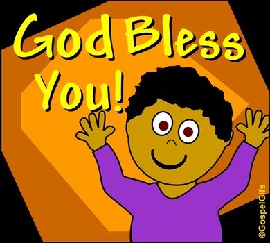 God Bless You Clip Art N2