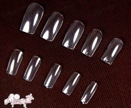 Nail Sticker Full Clear Color Art Tips Free Shipping 500 Pcs lot