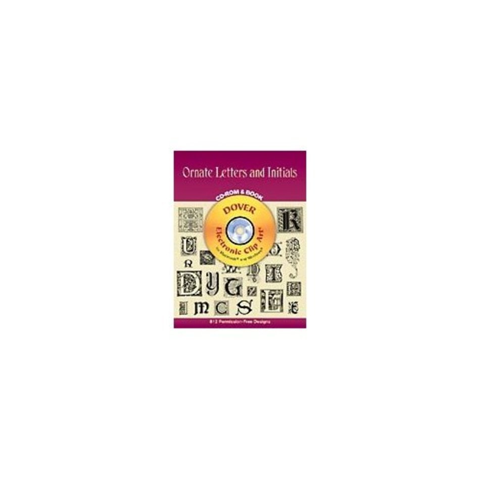 Wedding Invitations Clip Art Book amp CD Ornate Letters And