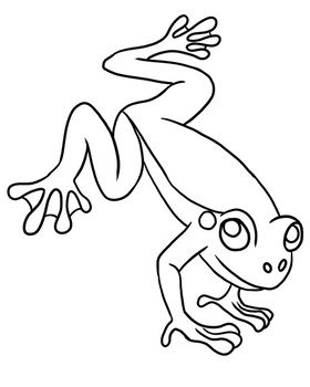 Frog Coloring Pages N7