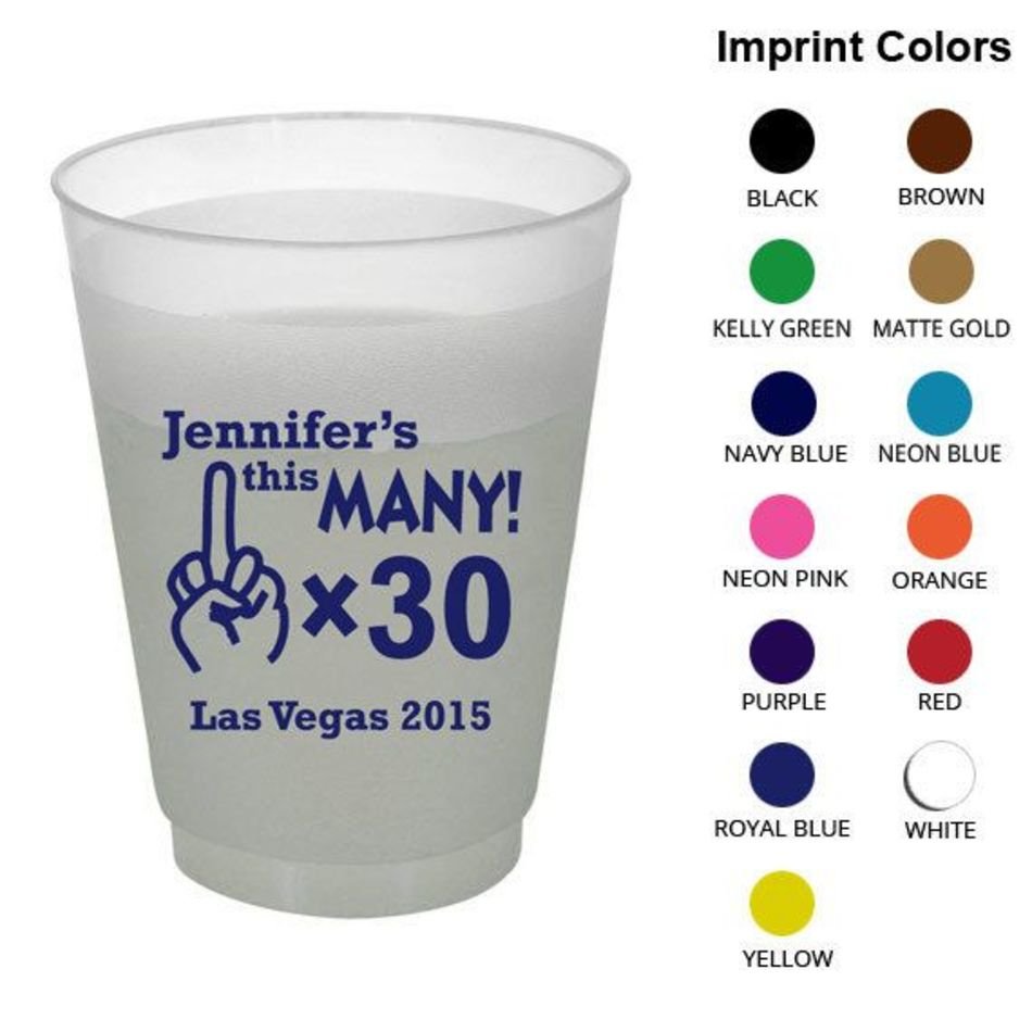 Clipart 1902330th With Middle Finger Birthday Party Cups Personalized