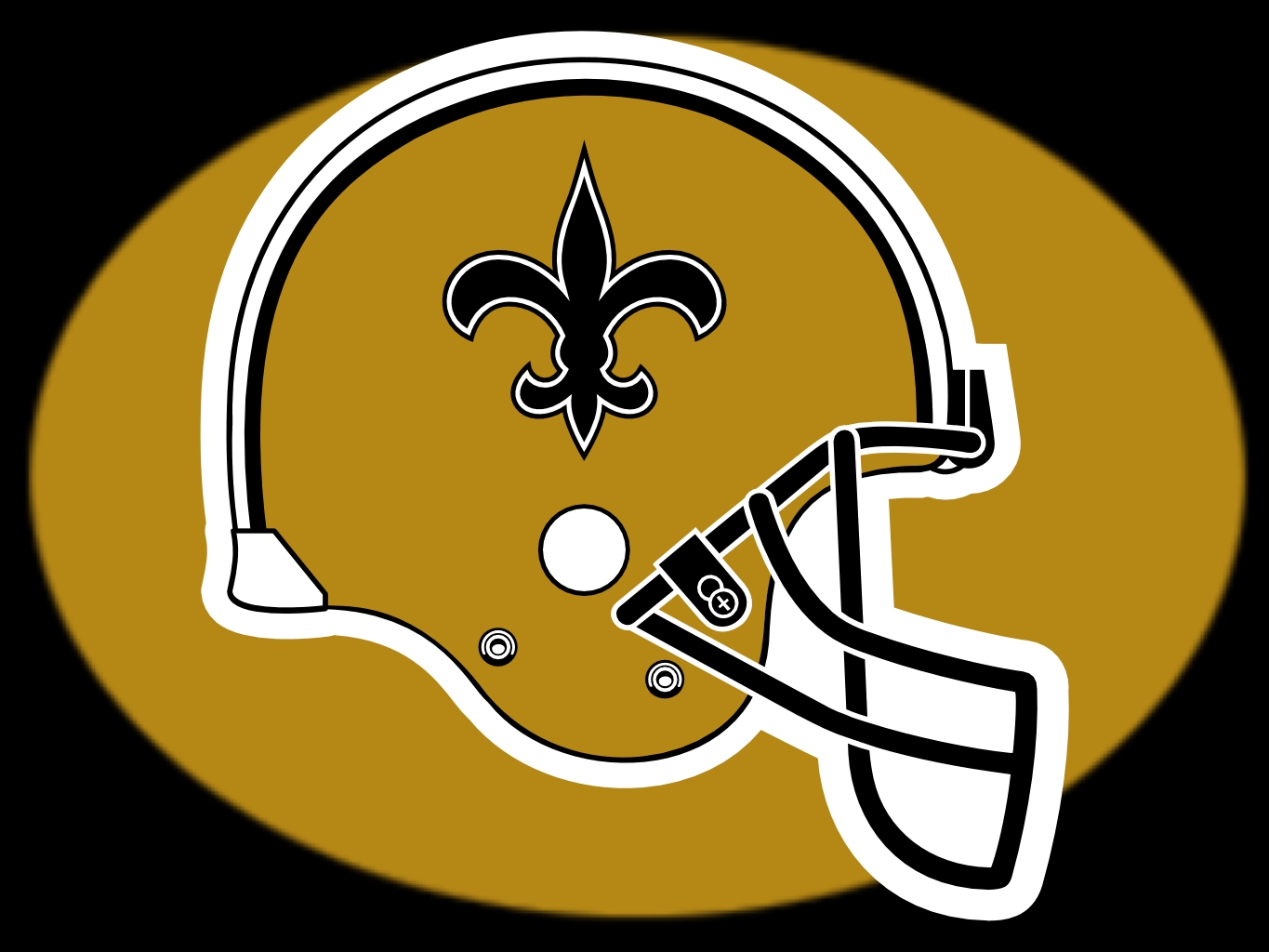 Colorful logo of New Orleans Saints clipart free image download