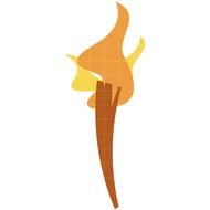 Caveman Torch Clip Art
