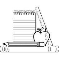 School Supplies Coloring Pages