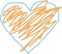 Orange Heart Clip Art N9