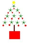 Modern Christmas Tree Clip Art N4