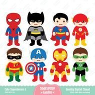Cute Superhero Clip Art N8