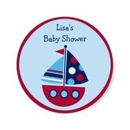 Transportation Sailboat Stickers Envelope Seals