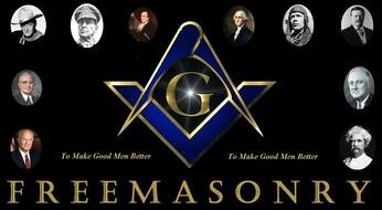 Masonic Symbols banner drawing