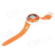 Digital Pulse Rate Calories Counter Wrist Watch Orange 1 X 2032