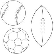 Football Coloring Page drawing