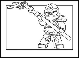 LEGO Ninjago Cole as a graphic illustration
