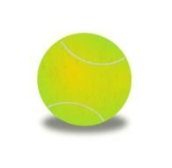 Cartoon tennis ball clipart