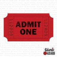 Movie Admit One Ticket Clip Art