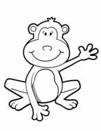 Free Printable Monkey Coloring Pages drawing