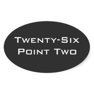 Twenty Six Point Two 262 Marathon Oval Sticker