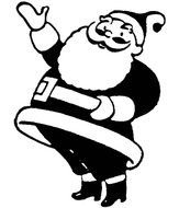 Vintage Santa Claus Clip Art N3