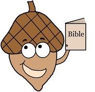 Acorn bible Clip Art drawing