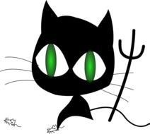 Cat eye Clip Art drawing